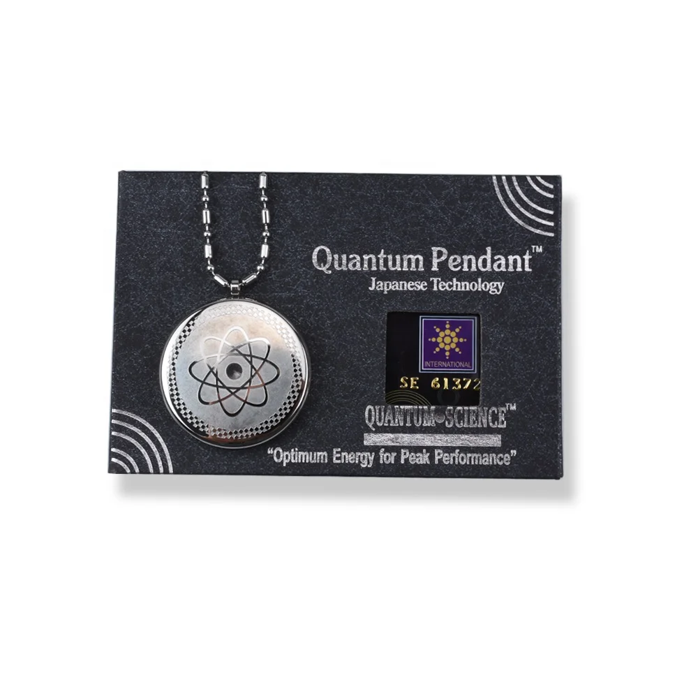 Authentic Japanese Technology 4-in-1 Scalar Energy Pendant Gold Plated Stainless Steel Health Jewelry Necklace