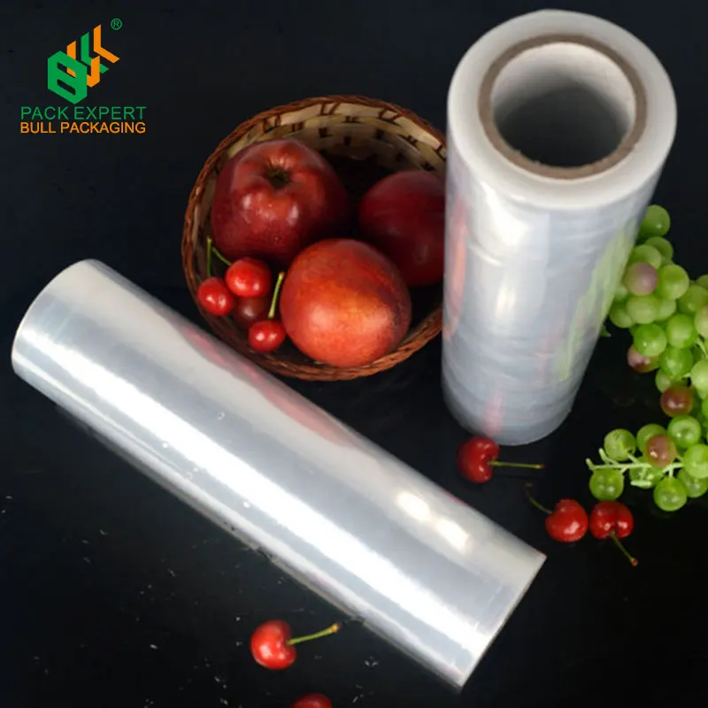 Fresh Food Packaging Pvc Breathable Industrial Cling Wrap 1500 M Flim