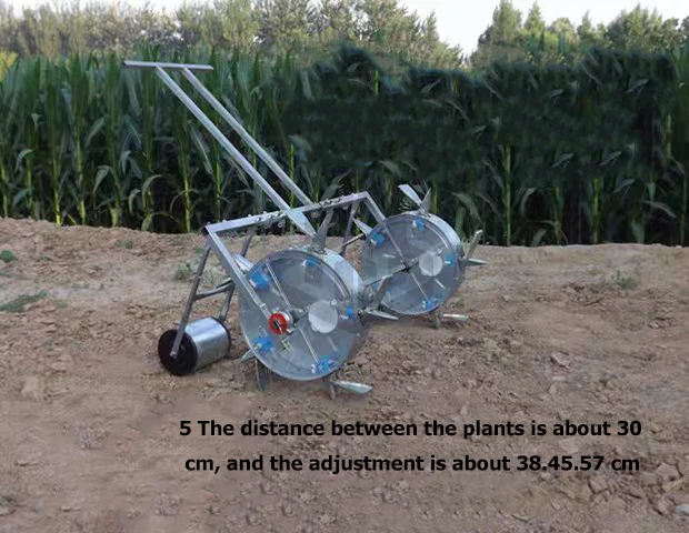 Hand Push Fertilizer Seeder Hand Corn Seeder Machine Beans Seeding ...