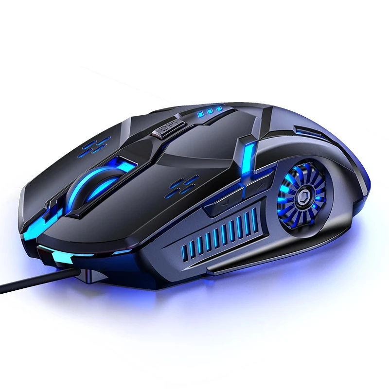 Mute Wired G5 Mouse Six Keys Luminous Game E-Sports Machinery Computer Accessories