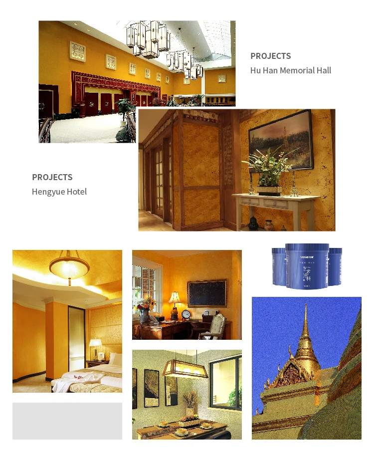 Wanlei Golden Texture Effect Waterbased Gold Metallic Wall Paint Buy