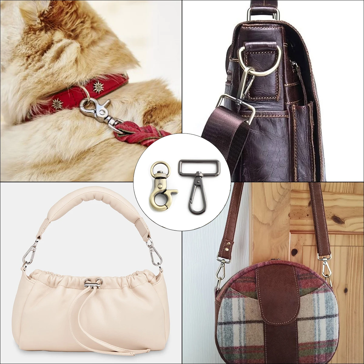 Gancio con moschettone girevole e anello a D - Canna di fucile da Dritz - Piccoli Accessori - Accessori & Merceria - Casa Cenina
