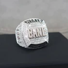 Manufacture Customized Made Hip Hop Name Logo Sports Ring Design Mens VVS Moissanite Diamond Custom Youth Championship Rings