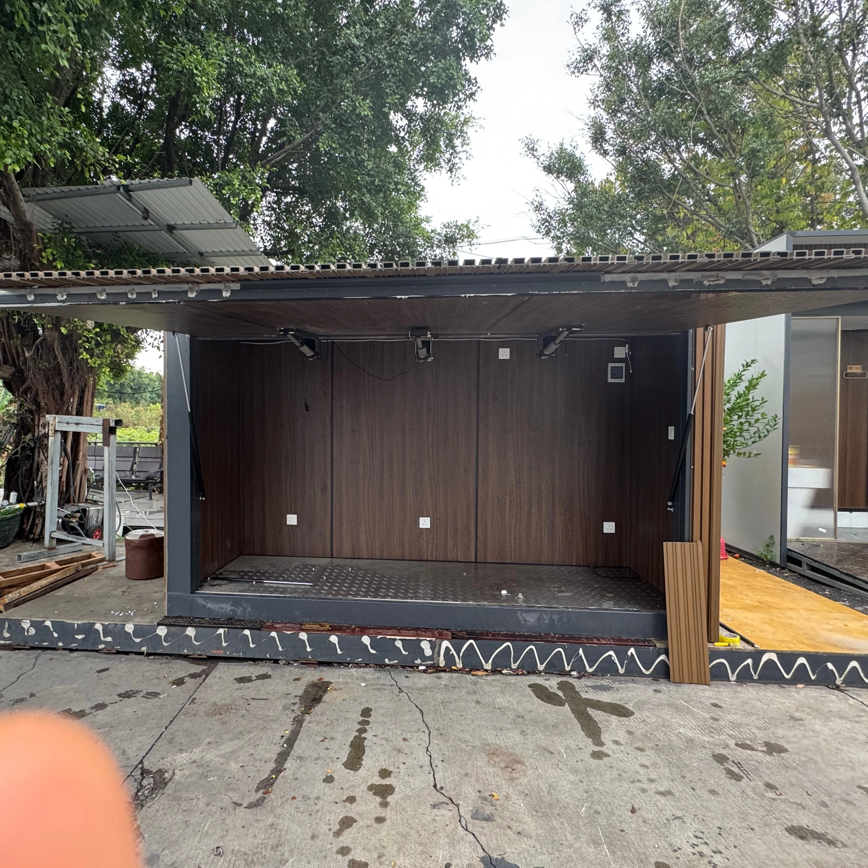 Prefab BBQ Room Small Prefabricated Grill House Garden Bbq Cabin Portable Outdoor Kitchen Units Container House