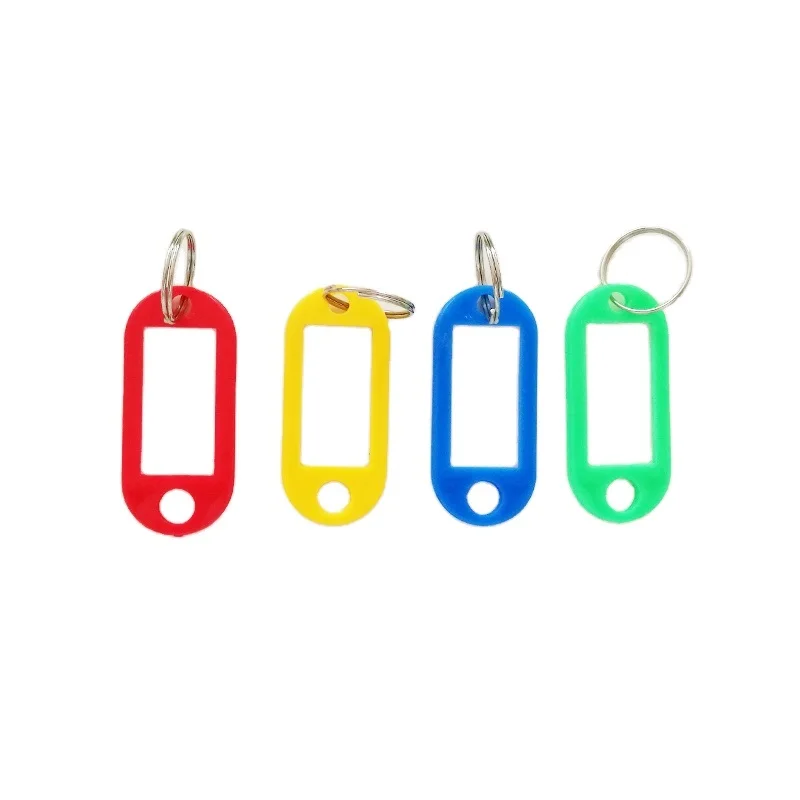 10 Colors With Label Window Id Luggage Tag With Split Ring Key Ring Key  Chain Plastic Key Tags - Buy Plastic Key Tags,Key Chain,Label Window Id  Luggage Tag Product on 