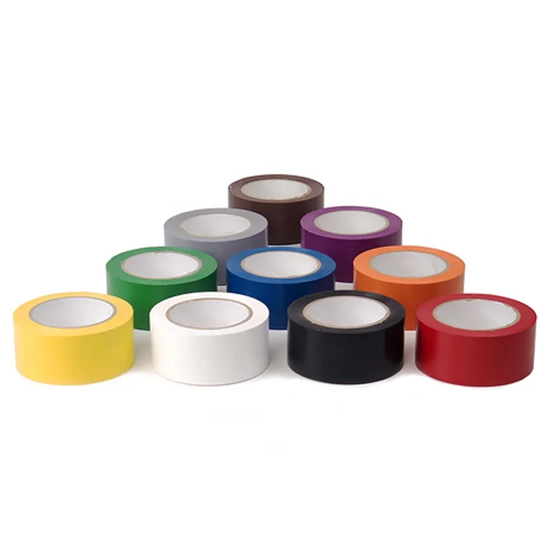 Printable Colored Red and White Warning Pvc Floor Marking Tape Manufacturer