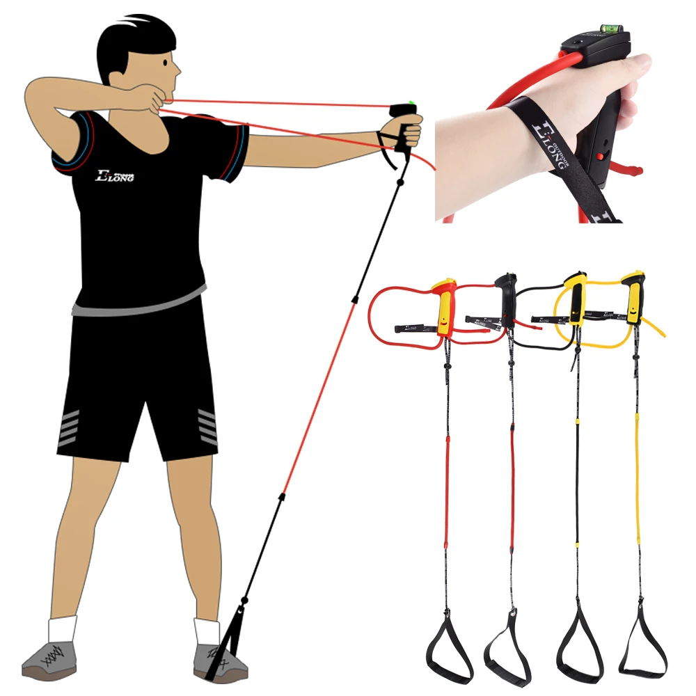 Elong Outdoor Archery Training Device Stretch Bands for Shooting Hunting Practice Simulated Bow Trainer