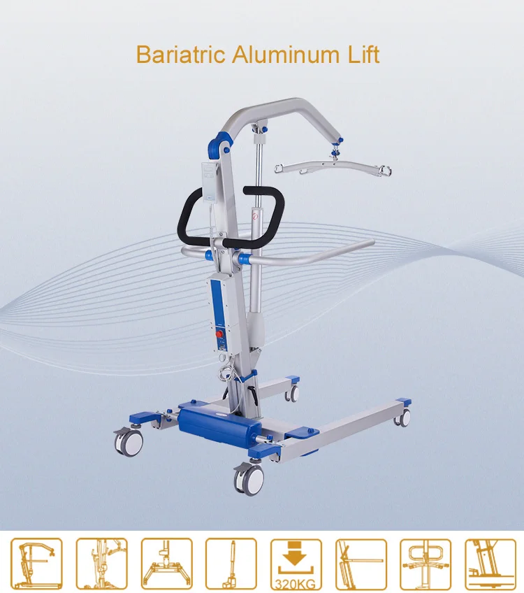 Adjustable Aluminum Patient Lift Heavy Duty Medical Electric Patient