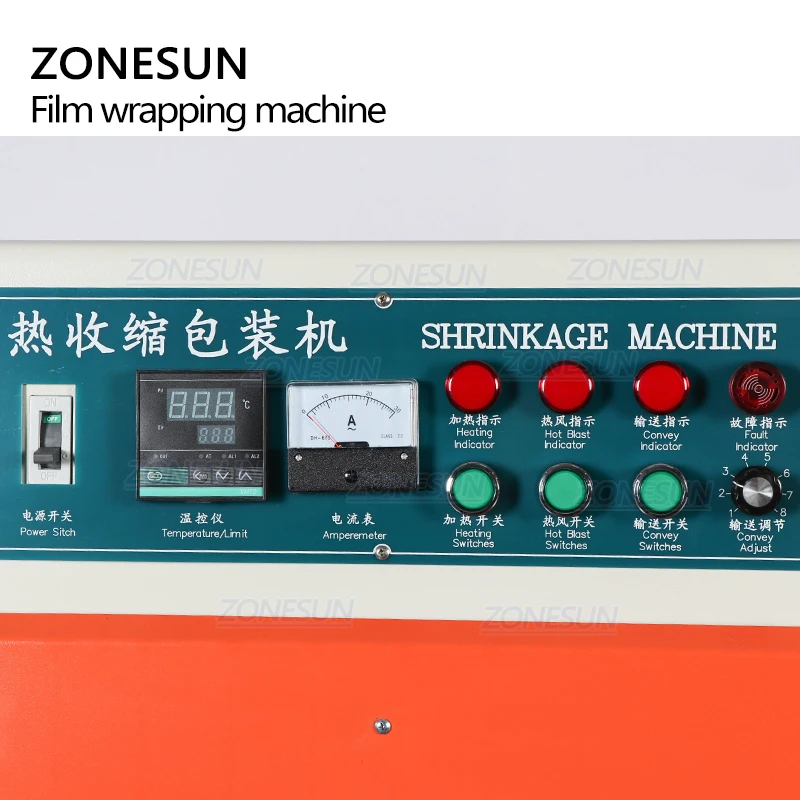 ZONESUN ZS-BSP4525 машина для упаковки термоусадочной пленки в тоннель бутылок с автоматической