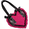 Fuchsia with black lace
