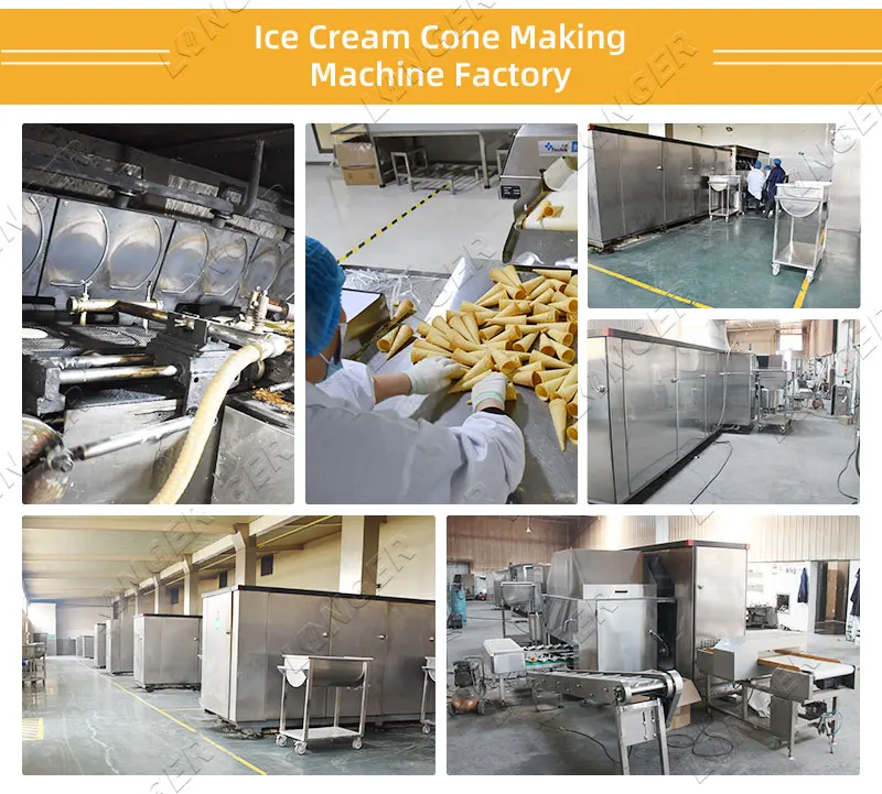 Fully Automatic Ice Cream Cone Making Machine Rolled Sugar Cone Machine
