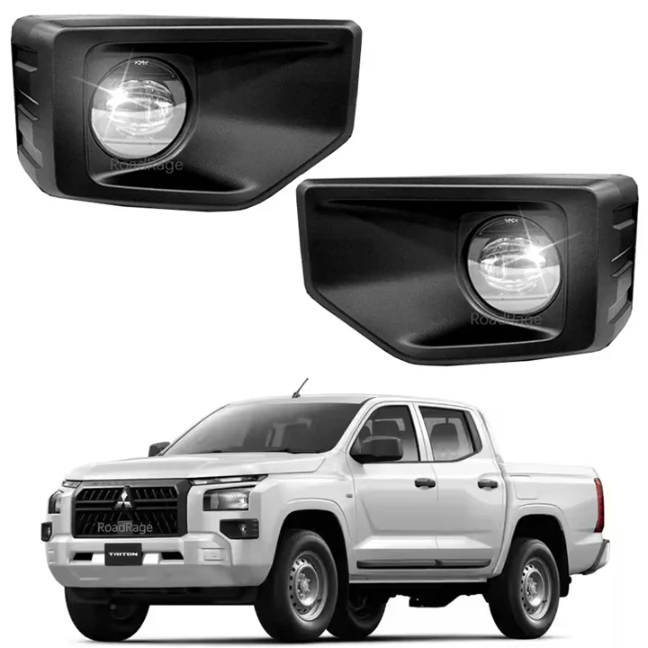 HUAHEE Fog Light Kit – Yellow Spot Lights – Fits 2015–2018 Mitsubishi Triton L200 (1 Set)