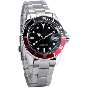 OEM ODM Custom Mechanical Watch No Logo Luminous Automatic Watches Stainless Steel 10ATM Dive Watches