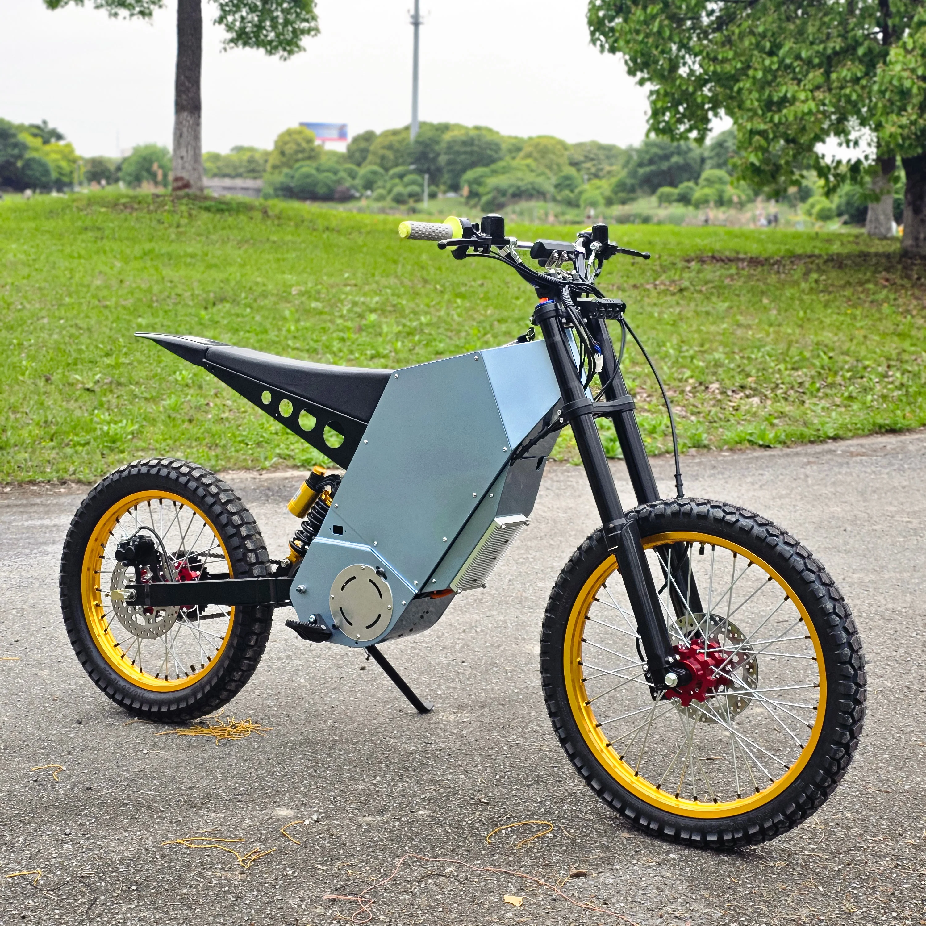 Stealth Bomber Electric Bike with 72V 3000W-20000W Power Single Speed Aluminum Alloy Frame Disc Brake EU Warehouse