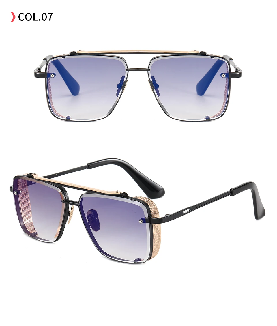 Men's Square Metal Sunglasses | UV400 Protection Fashion Eyewear