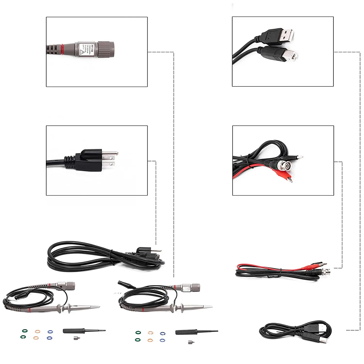 LW-2102Cel High Quality 100Mhz With 2-Channel Digital Storage Oscilloscope Usb Portable Oscilloscope 1Gs/S 7-Inch Color Display