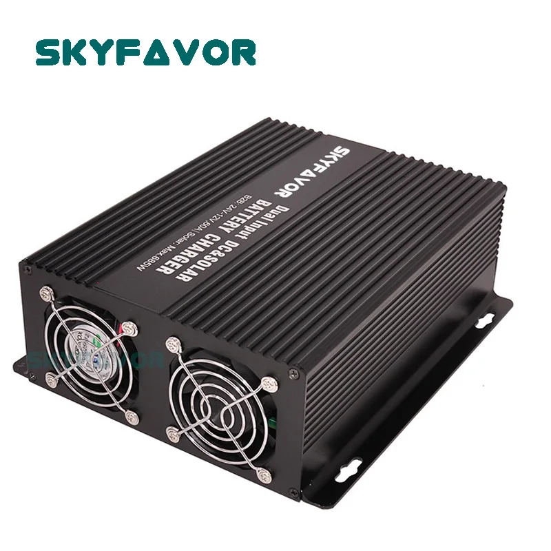 Multi-function 24V 12V DC to DC Charger 24V to 12V 60A B2B MPPT 50A Solar Battery Charger for 4WDs RVs Campers Trailers
