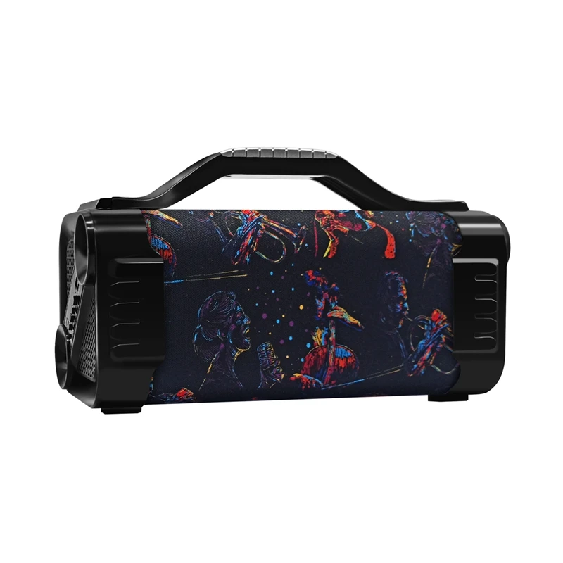 Inch Hi-Fi Grade Amplifier Outdoor Bazooka Wireless Speaker 15W Super  Bass Surround Sound with Microphone RGB Light