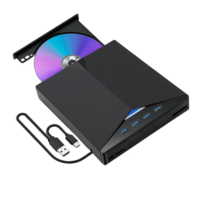 Factory Price USB 3.0 external cd and dvd drive for laptop DVD Writer Drive Burner Reader Player for Windows 7/8/10/11
