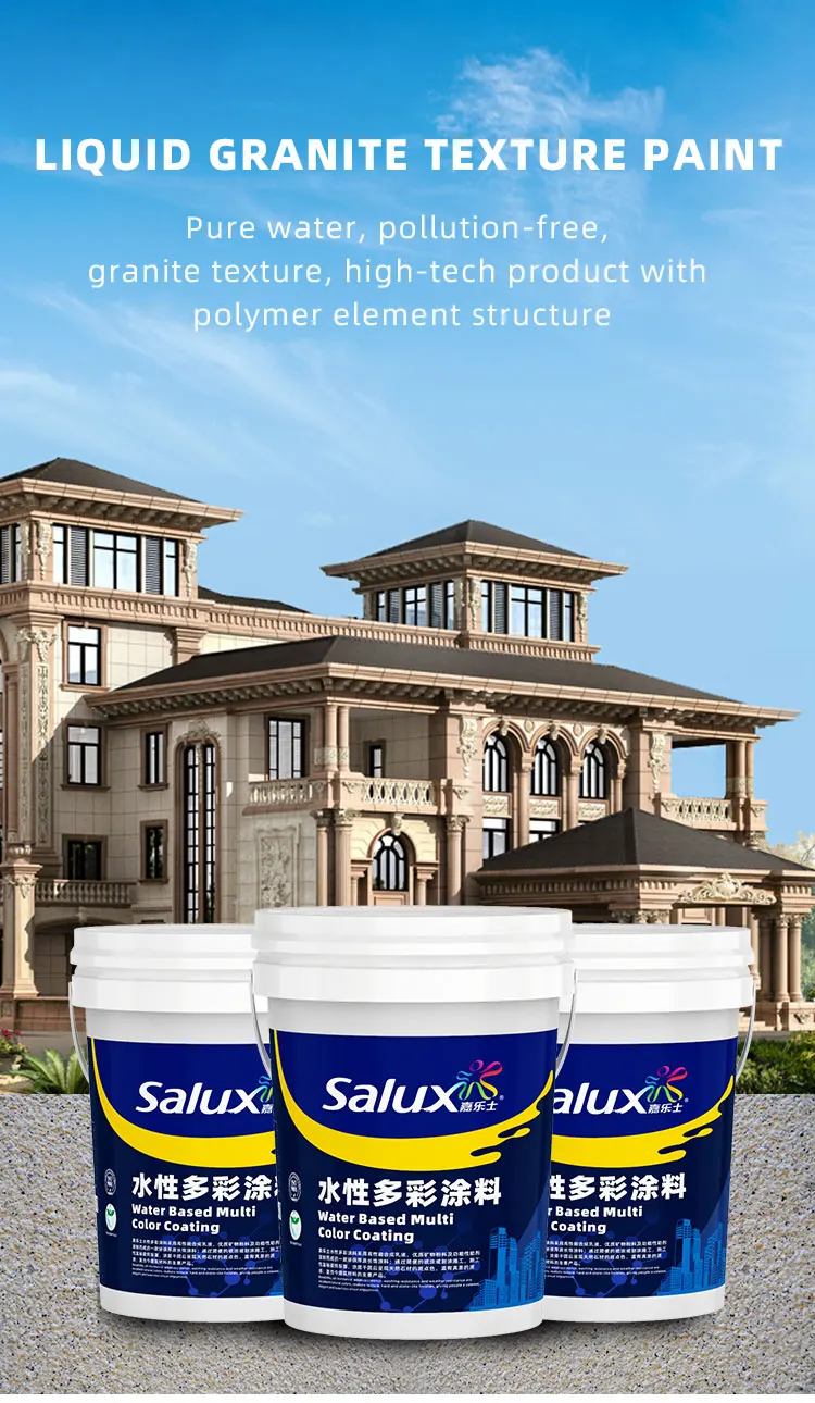 Salux Building Liquid Granite Stone Marble Paint Gamazine Texture