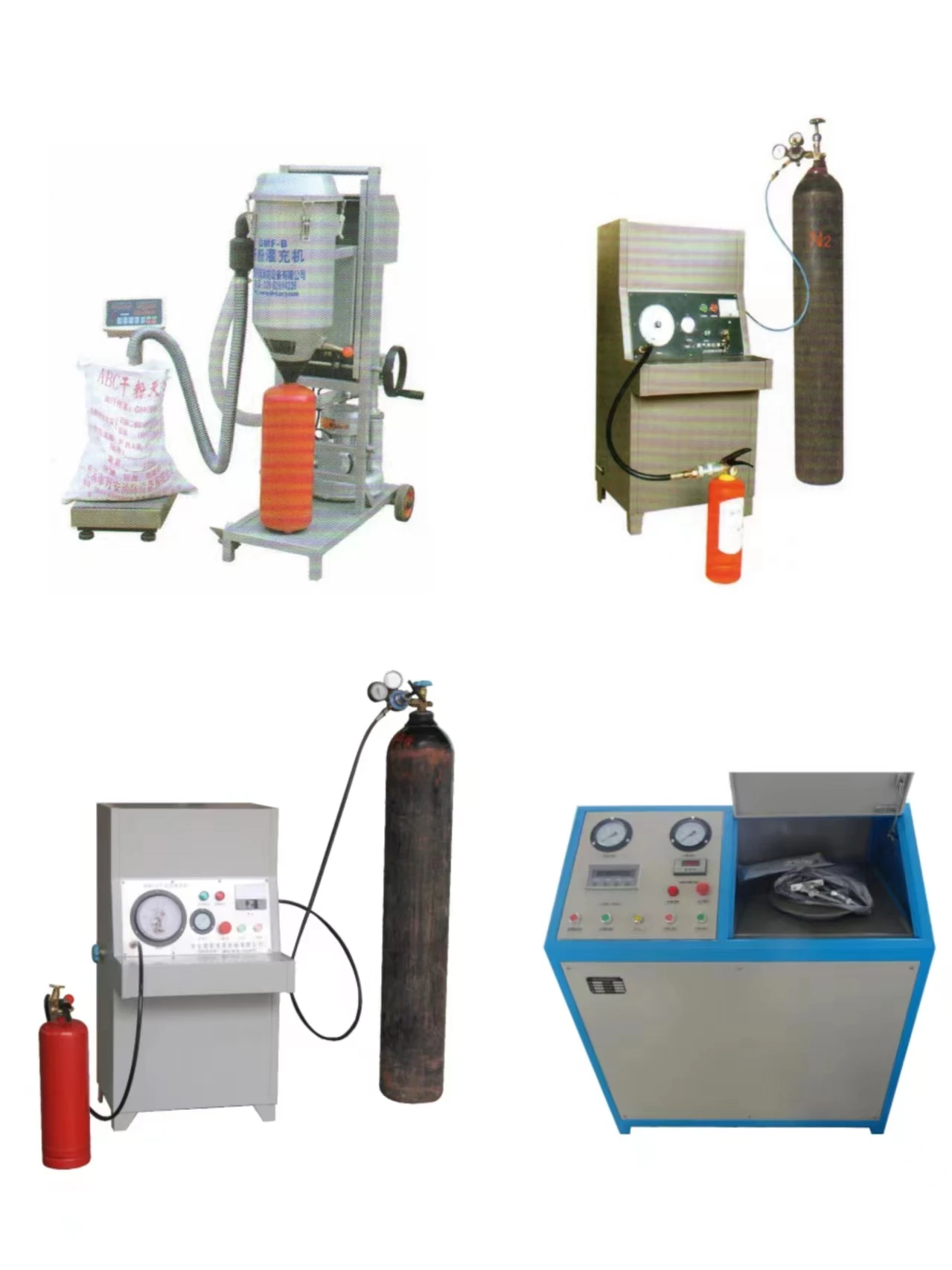Factory Manufacturer  Fire Extinguisher Refilling Equipment 1.7MPa  Nitrogen Gas Filling Machine for Fire Extinguisher