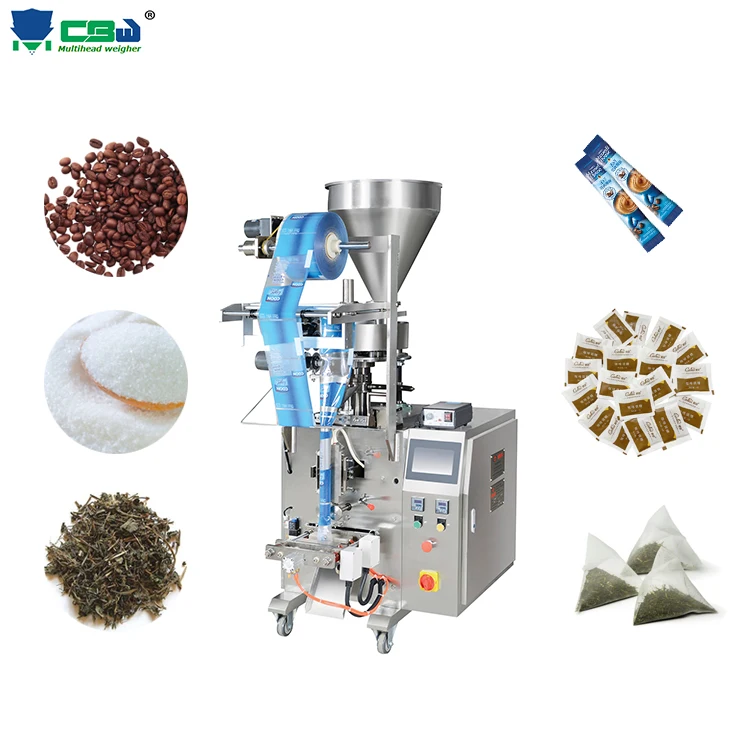 Mesin Pengemasan Penuh Automatik untuk Beg Batang—Kopi, Gula, Teh, dan Rempah; Mesin Pengisian dan Pengedap Menegak Kecil untuk Serbuk/Butiran/Makanan