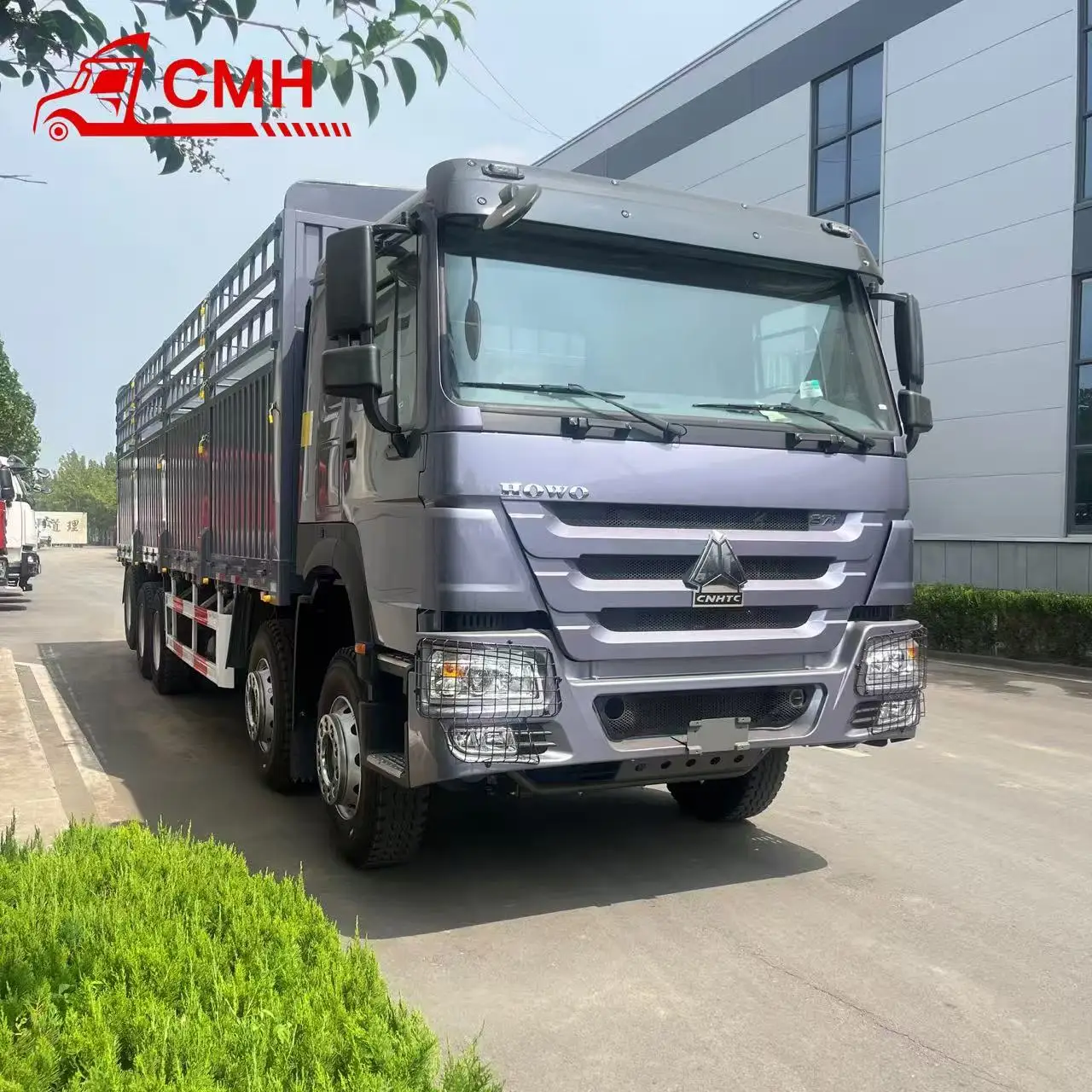 Camión de carga HOWO 371 caballos de fuerza modelo 8x4 con dirección a la izquierda y cabina de conductor con puente elevador