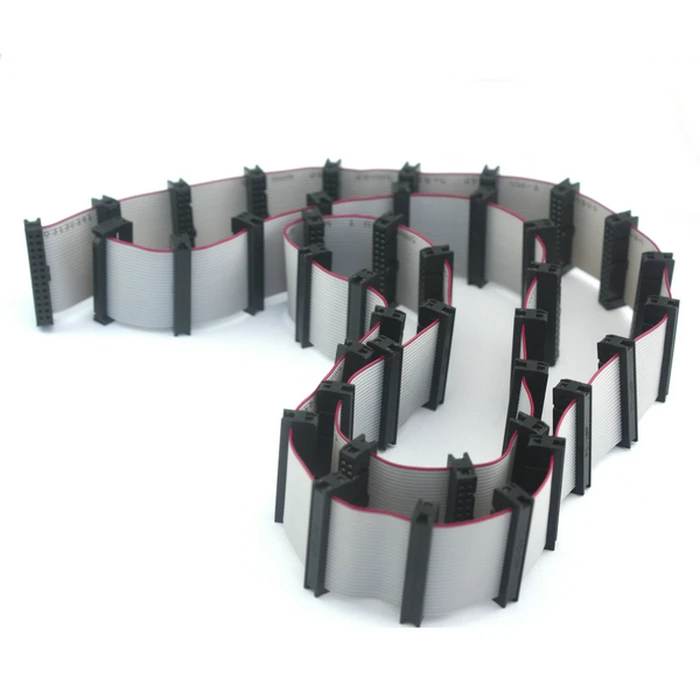Custom IDC Ribbon Flat Cable 28awg 1.27mm Pitch Cable 2.54mm Connector 26pin 30pin 36pin Display LED Connector Cable