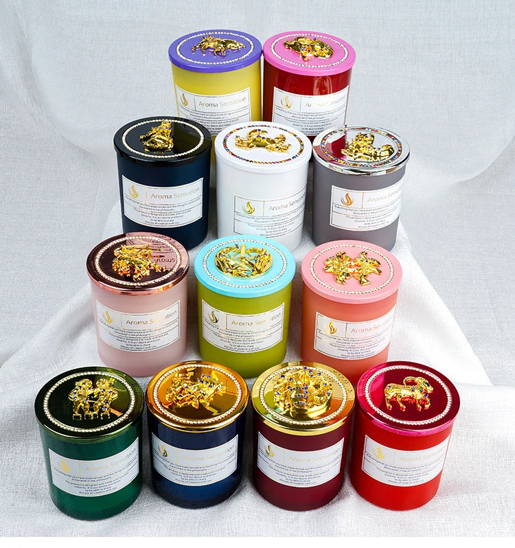 Hotselling 12 Zodiac Signs Special Design 8.9oz Home Fragrance Scented