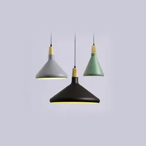 Moden Design Hot Sale E27 European  Nordic Style Children Room Decoration Wood Pendant Light