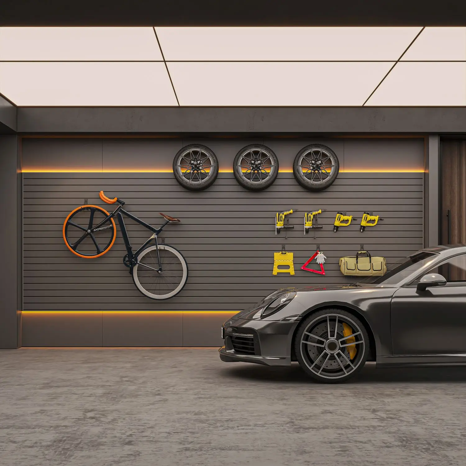 Low Price Warehouse Garage Rail Wall Mount Tool Hooks Garage Organizer Hooks for Storage Tools factory