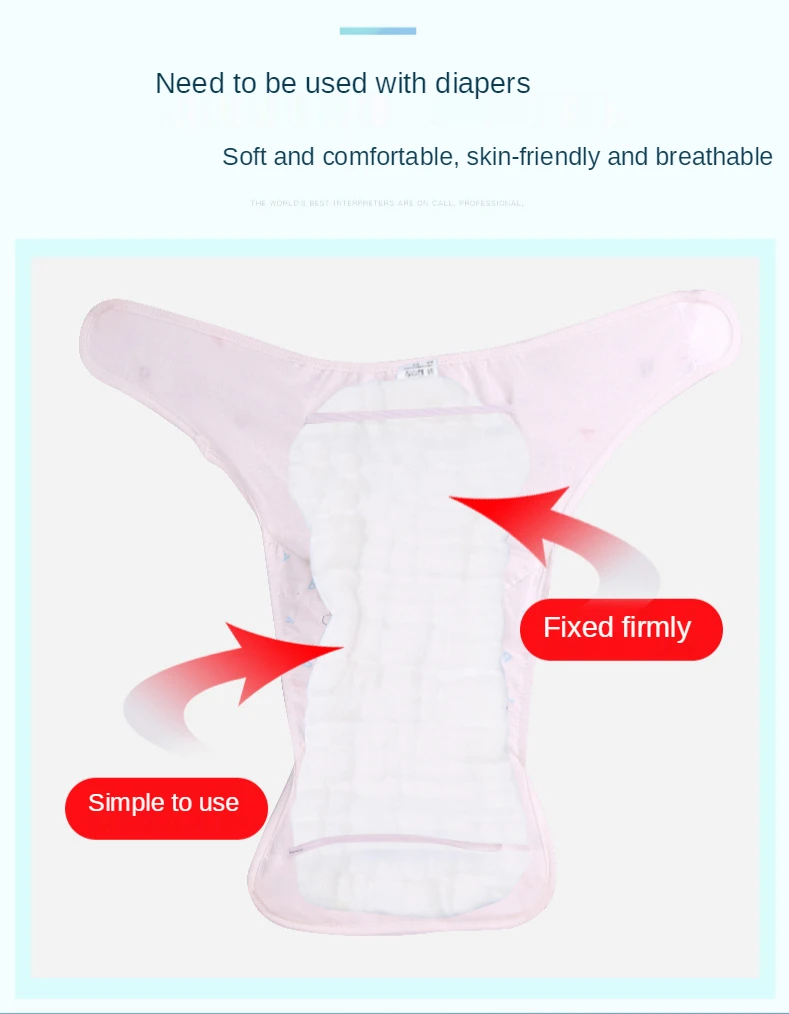 Infant Velcro Cloth Diaper Printing Adjustable Baby Waterproof and Leak-proof Pants Cloth Nappy Reusable Newborn Cloth Diapers