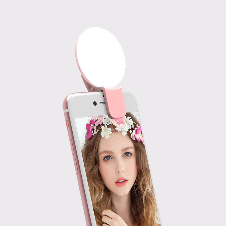 2022 New Rechargeable Led Camera Selfie Ring Light Flash Mobile Cell Phone Selfie Fill Led Light