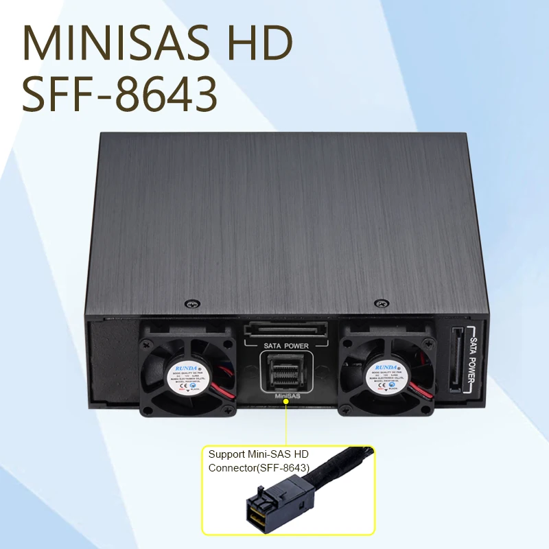 Mini Sas Hdd Ssd Enclosure Unestech 4bay SATA Hot Swap Bay