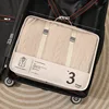 Borsa per abiti beige-grande