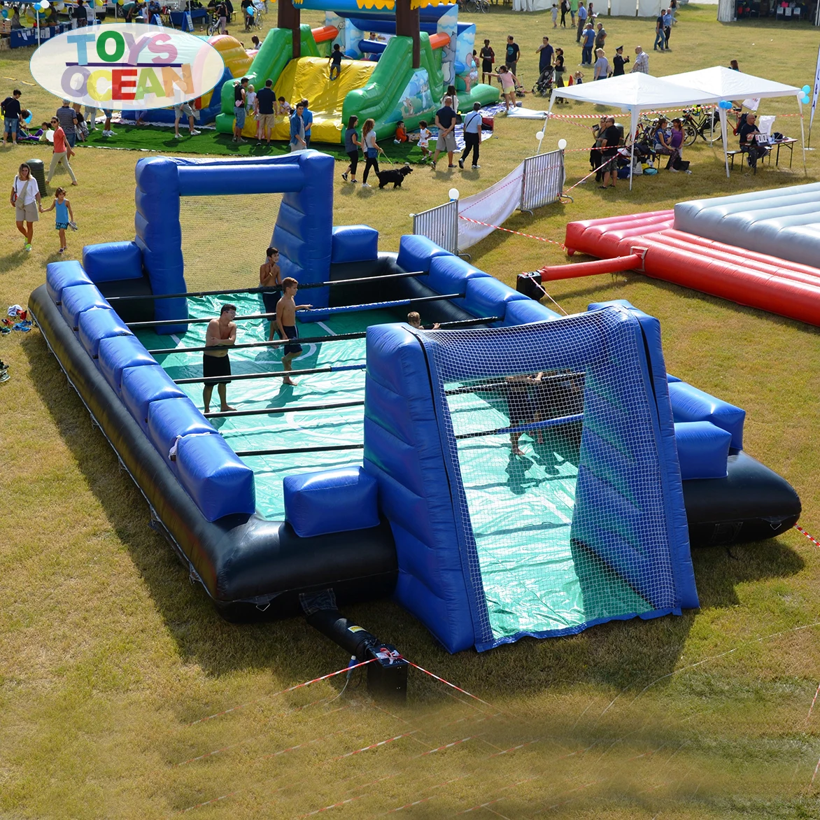 Hot Sale Custom Inflatable Sports Football Soccer Field and Soap Soccer Field