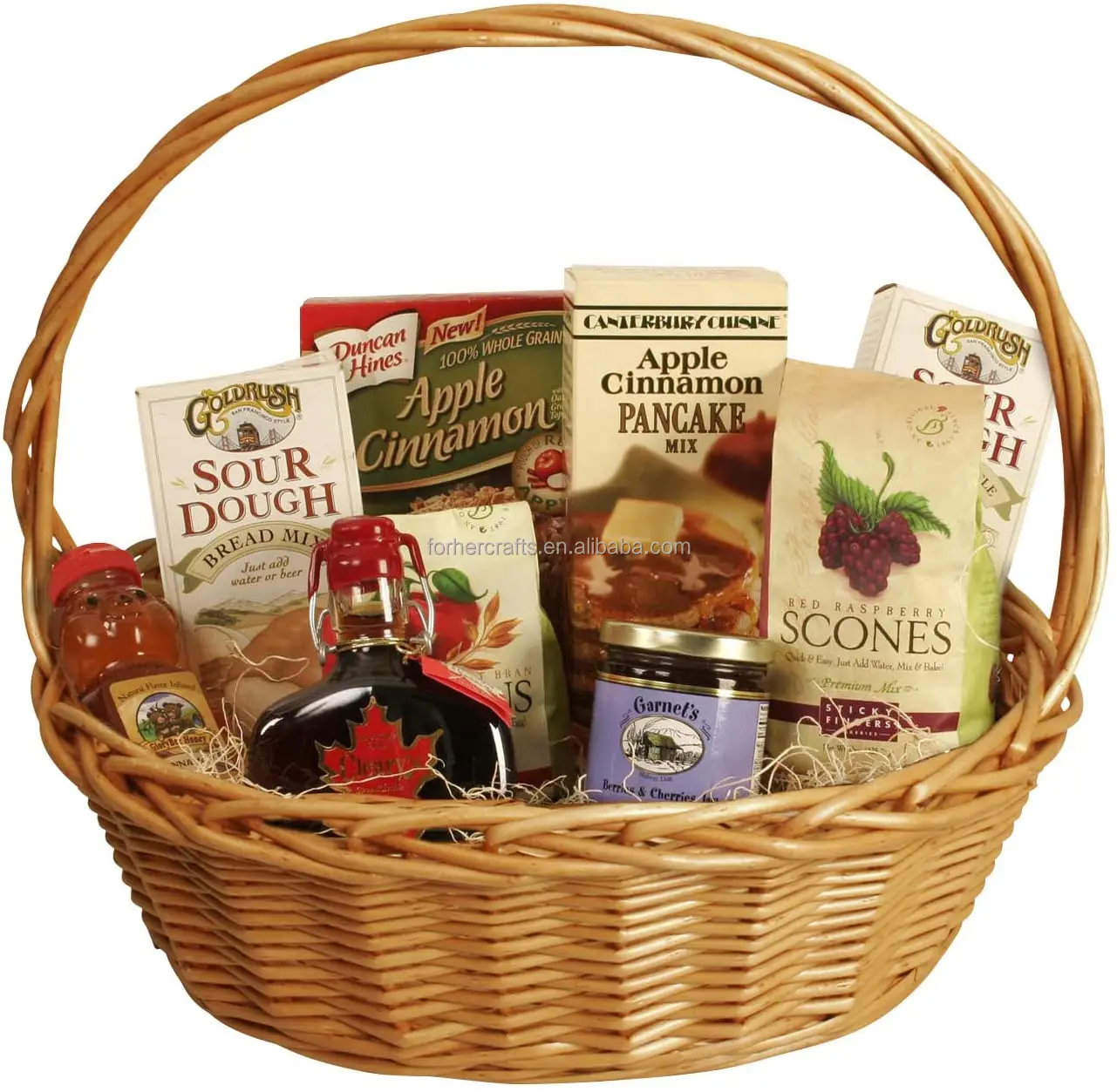 Wicker Woven Basket,Multipurpose Natural Willow Basket With Handle For