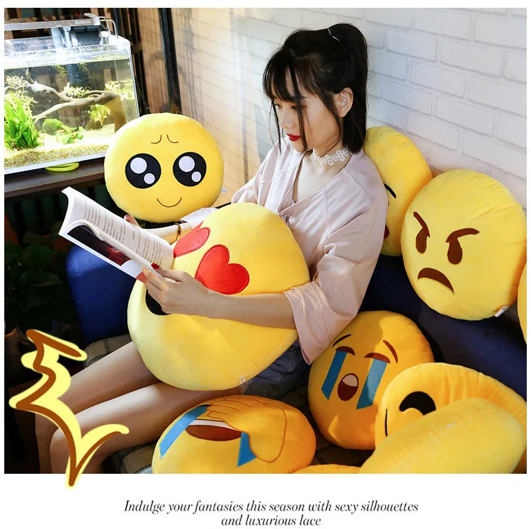 Throw Pillow Emoji Pillows Cloud Shape Pillow Eoieov Cloud Shaped