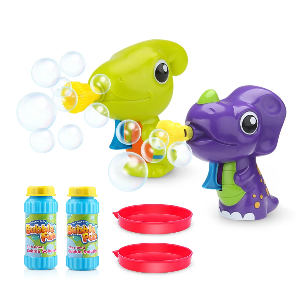 Dinosaur Bubble Machine Gun Toy With Bubble Solution