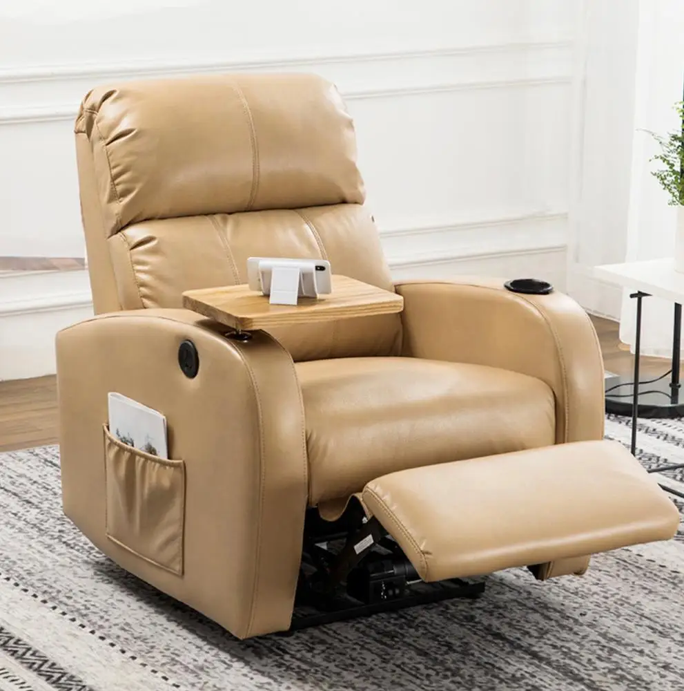 8 point heated massage function fabric indian style recliner chair