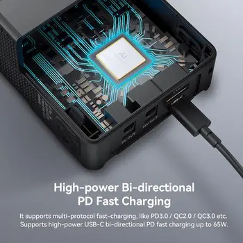 Smallrig V Mount Battery VB99, 6700mAh 99Wh 14.8V Mini V-Mount Battery Support 65W PD USB-C Fast Charger- 3580 detail image