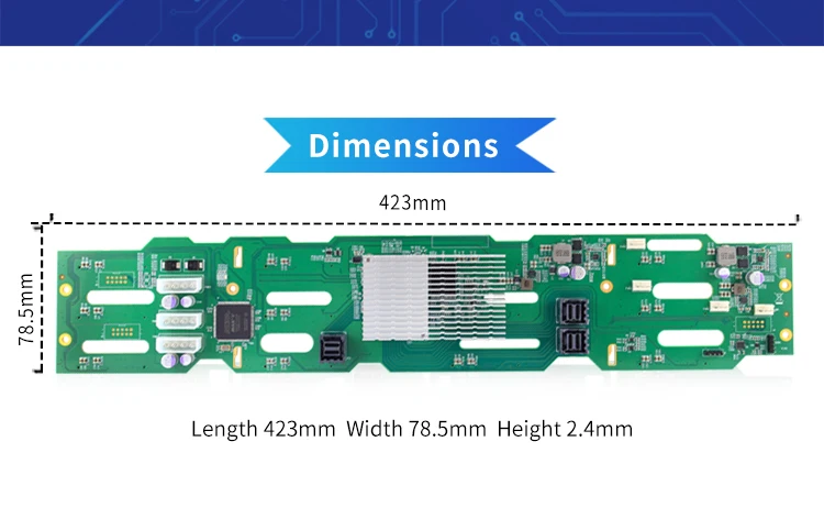 2U 12-bay Rackmount Chassis with Expander Backplane CC35X12-12S