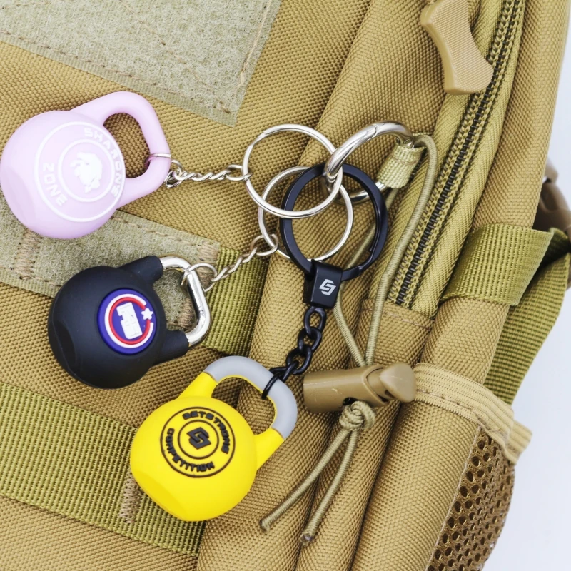Wsnbwye  Designer Custom Logo Keychain Kettlebell 24kg Puffy Kettlebell Key Ring Key Chain Keychain