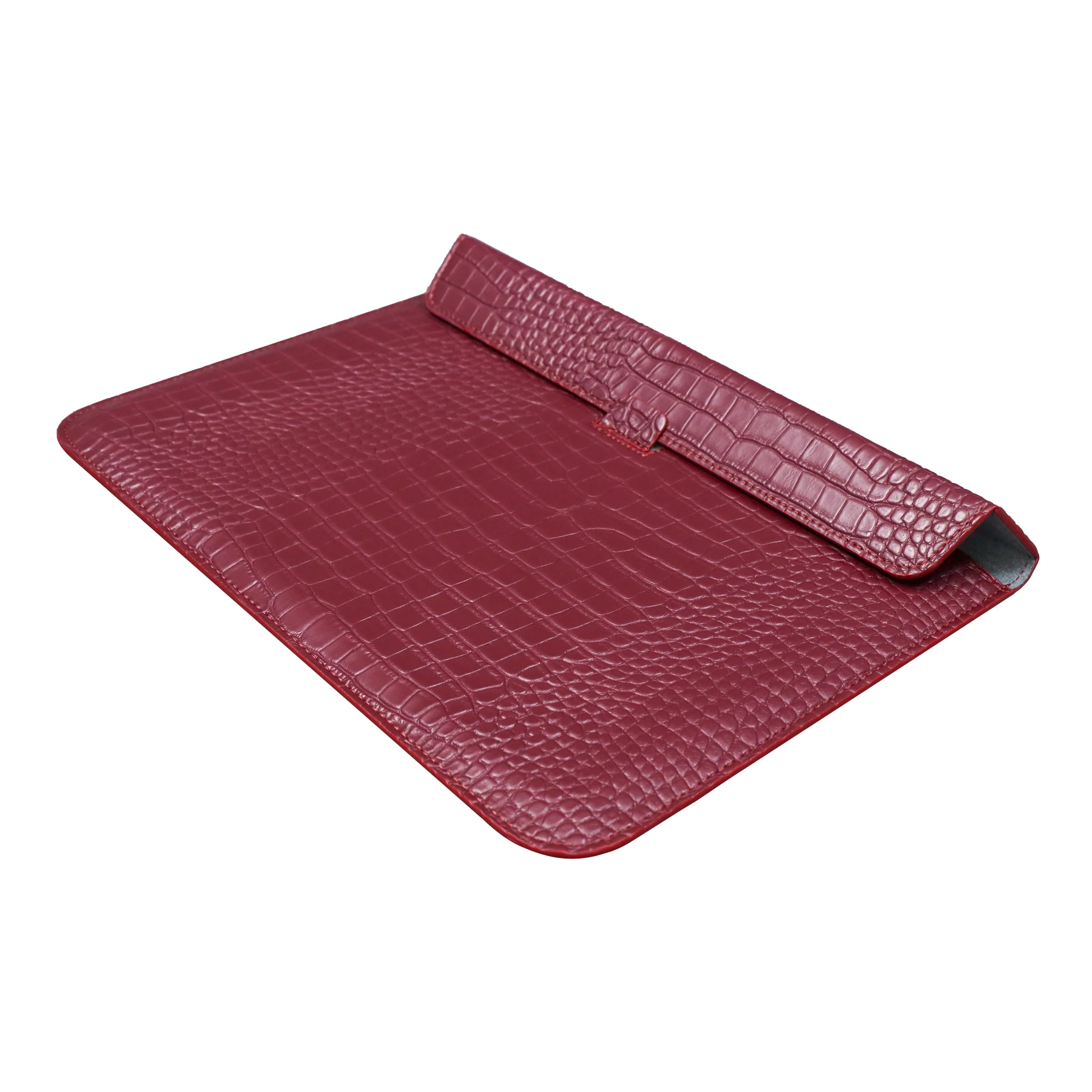 Factory Notebook Computer Pouch Crocodile Skin PU Leather Laptop Sleeve Bag Case for Macbook