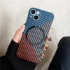 with magnetic Contrast Color Blue Silver Red