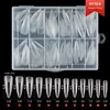 240PCS semi-frosted nail tips 08#