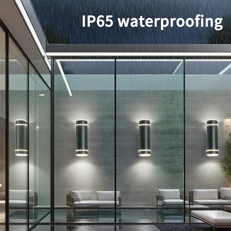 Smart Wifi up and Down LED Wall Lamp Tuya App Dimmable RGBCW Color Changing 20W Waterproof IP65 Outdoor Pool Enclosure Lighting