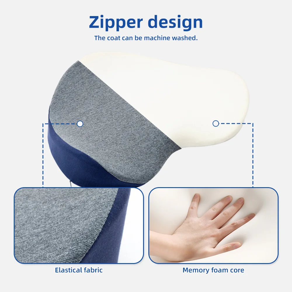 Wholesale Seat Cushions Memory Foam Adjustable Straps Removable Washab - product detail 5