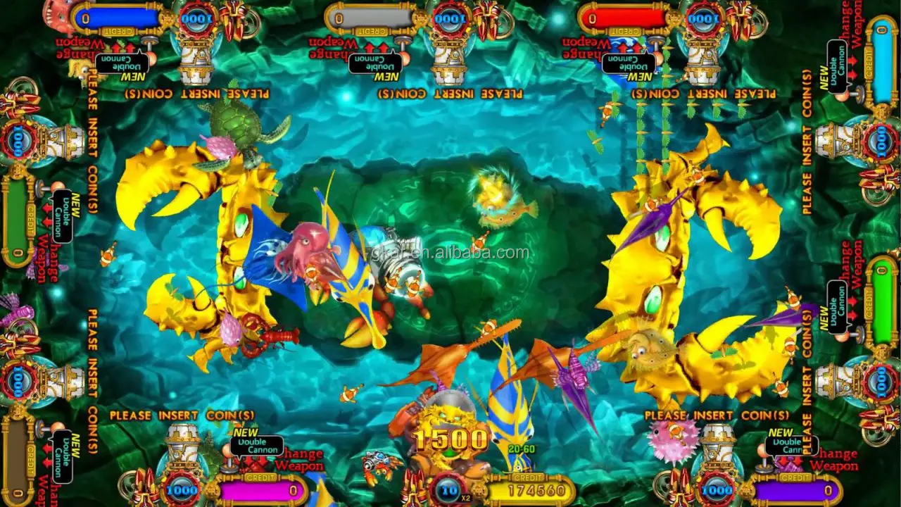 Newest Arrival US Popular 6 Player Foldable Fish Game Table Board Cabinet Ocean King 3 Plus Phoenix Awakens