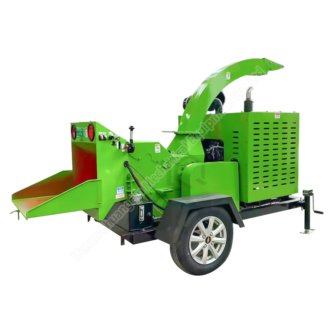 Portable Leaves Large Chipper Tree Branches Shredder Industrial Wood